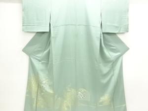 寿光織　時代風景模様刺繍三つ紋色留袖(比翼付き)